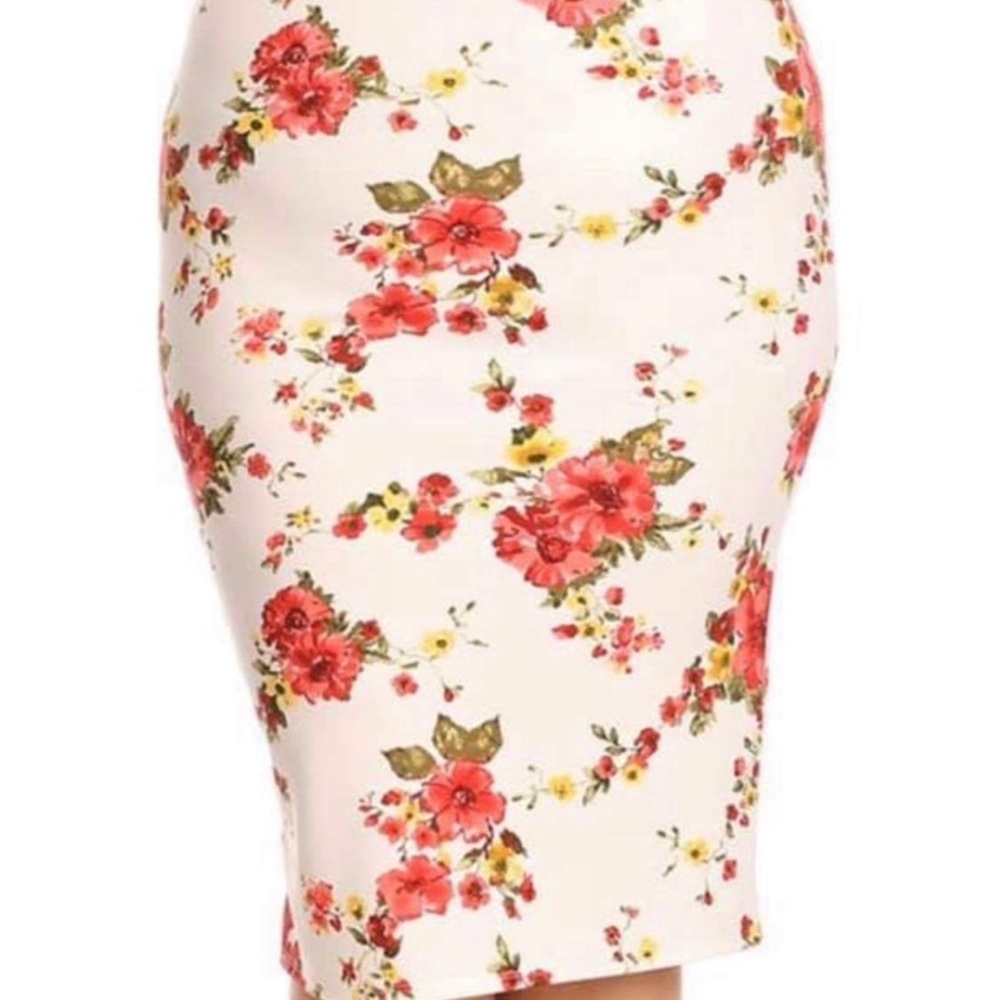 Plus Knee Length Pencil Skirt